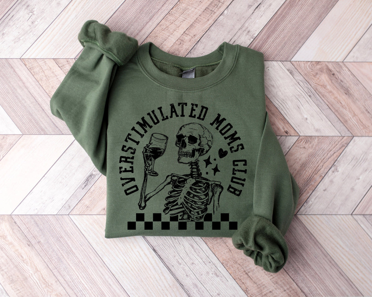 Overstimulated Moms Club Shirt: Funny Motherhood Tee
