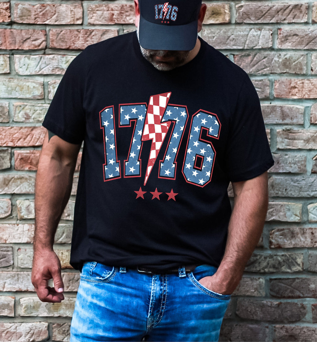 1776 Fourth of July T-Shirt: Patriotic America Tee