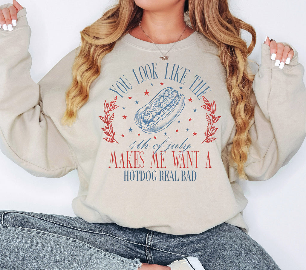 Funny 4th of July Hotdog Shirt: Patriotic Independence Day Tee