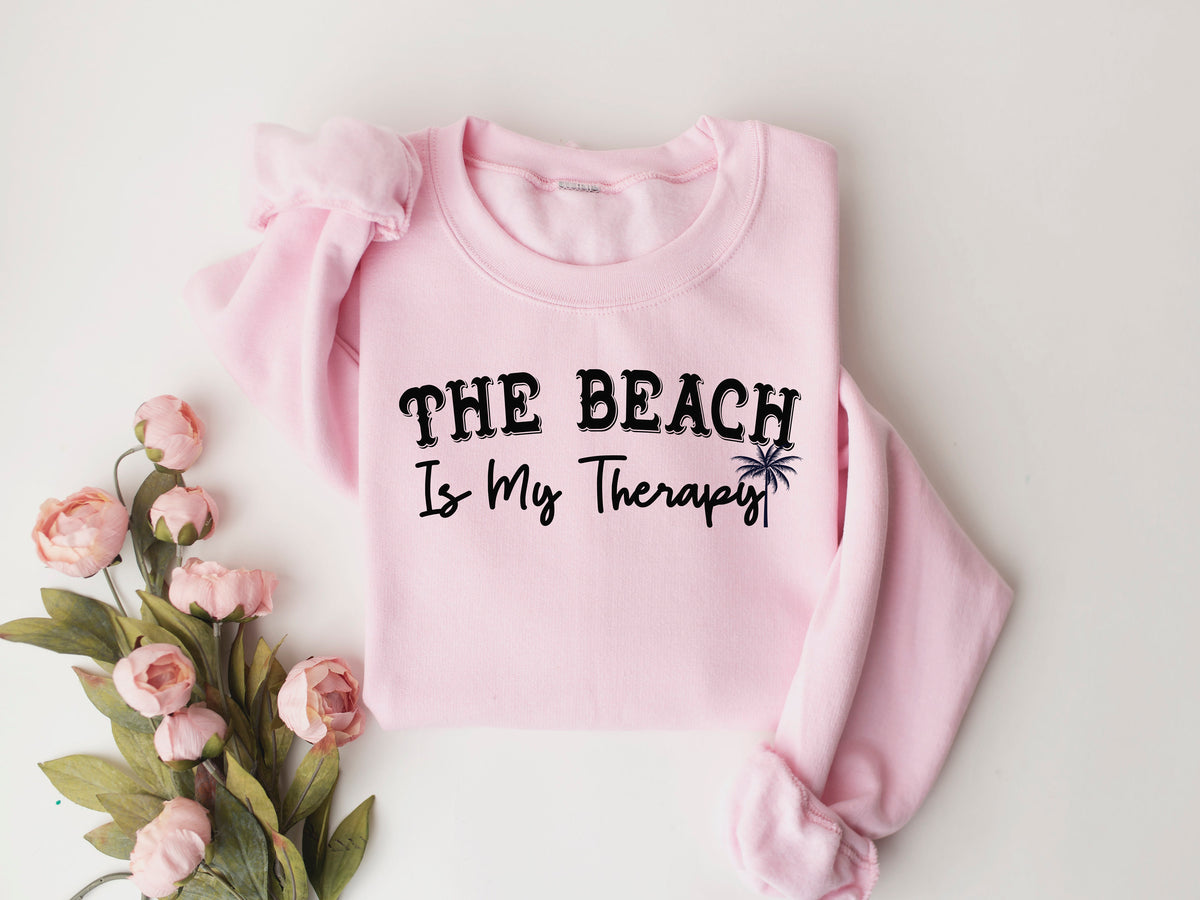 Beach Therapy Sweatshirt: Cozy Travel Shirt