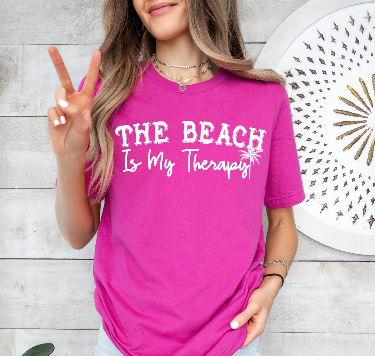 Beach Therapy Sweatshirt: Cozy Travel Shirt