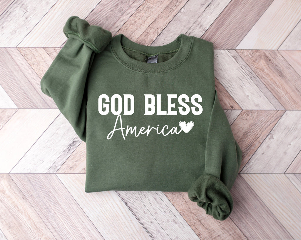 God Bless America Shirt: Christian Patriotic Tee, 4th of July