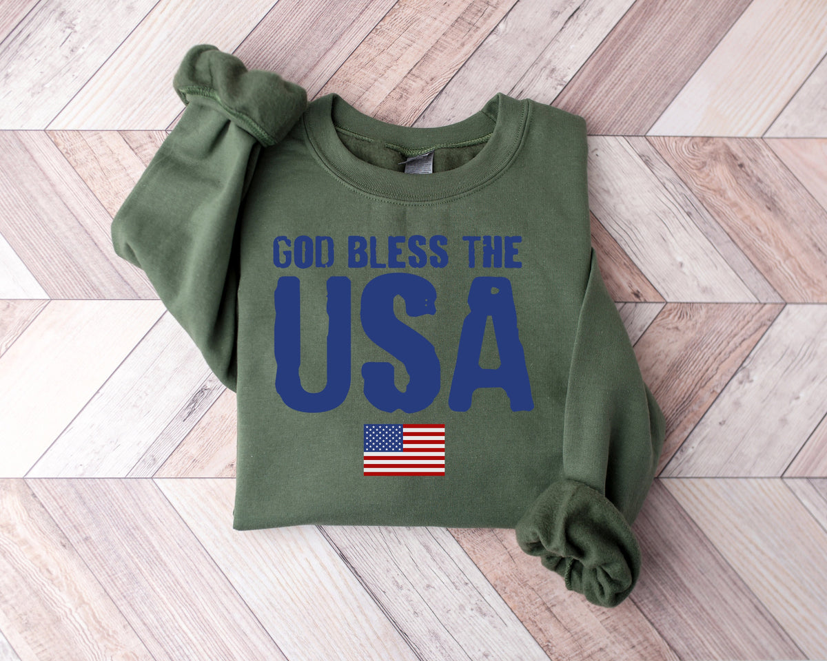 God Bless USA Shirt: Patriotic 4th of July Tee