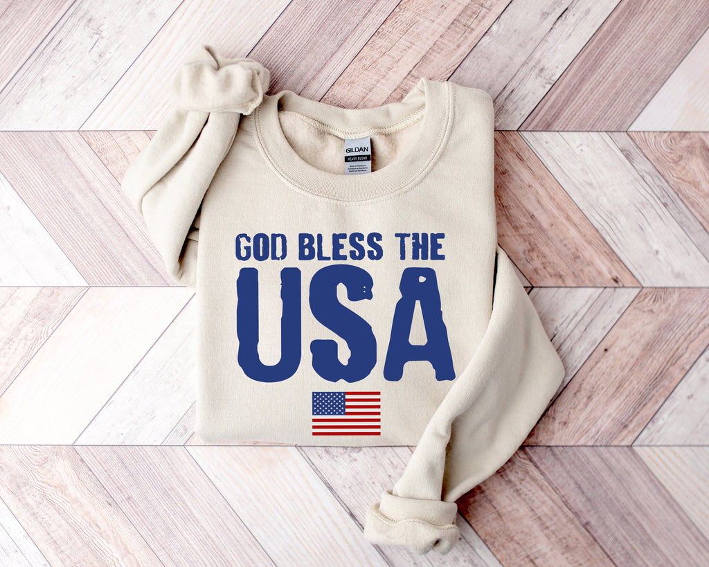 God Bless USA Shirt: Patriotic 4th of July Tee