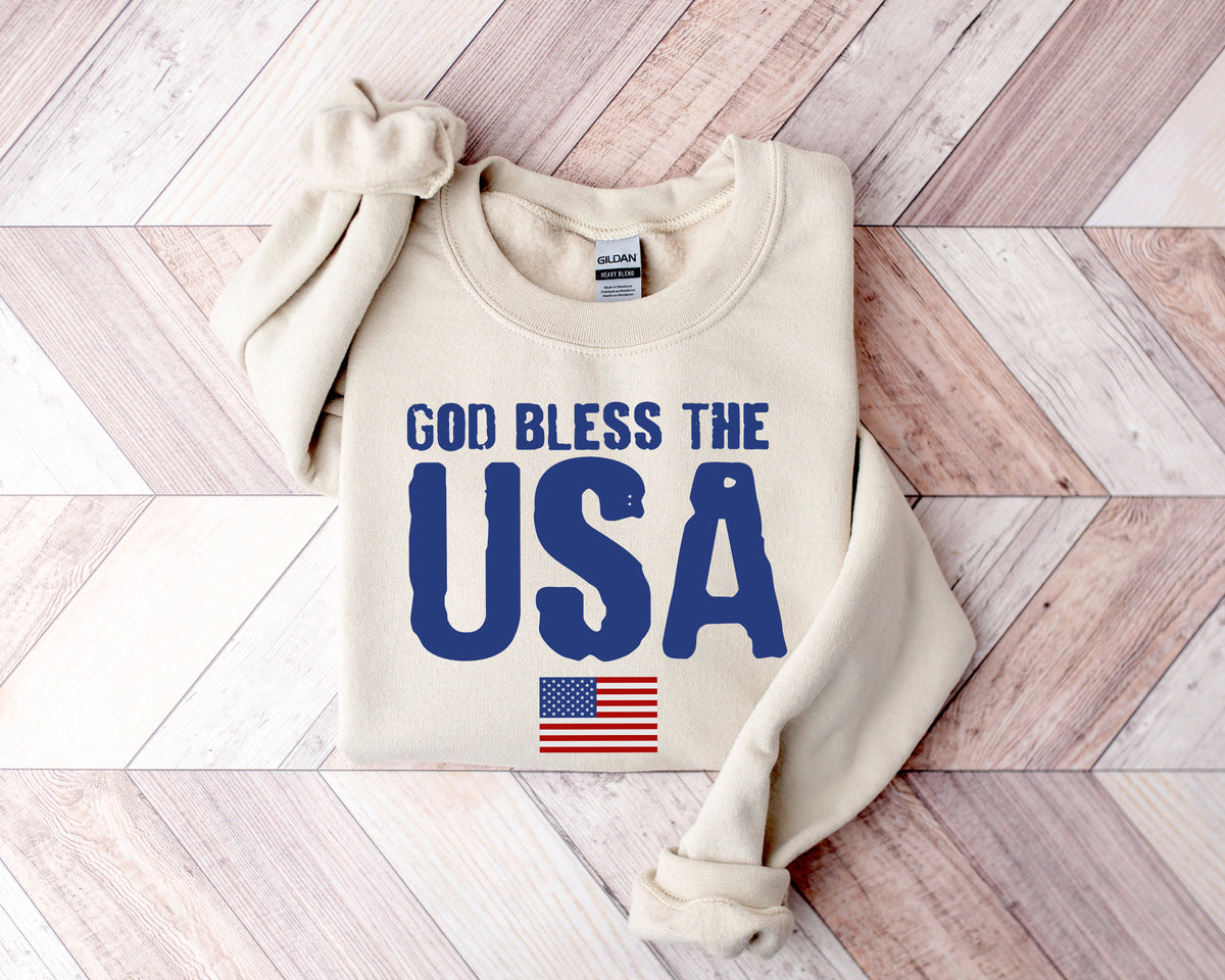 God Bless USA Shirt: Patriotic 4th of July Tee