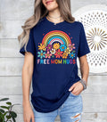 Free Mom Hugs T-Shirt: Rainbow Pride LGBTQ Proud Parent Tee