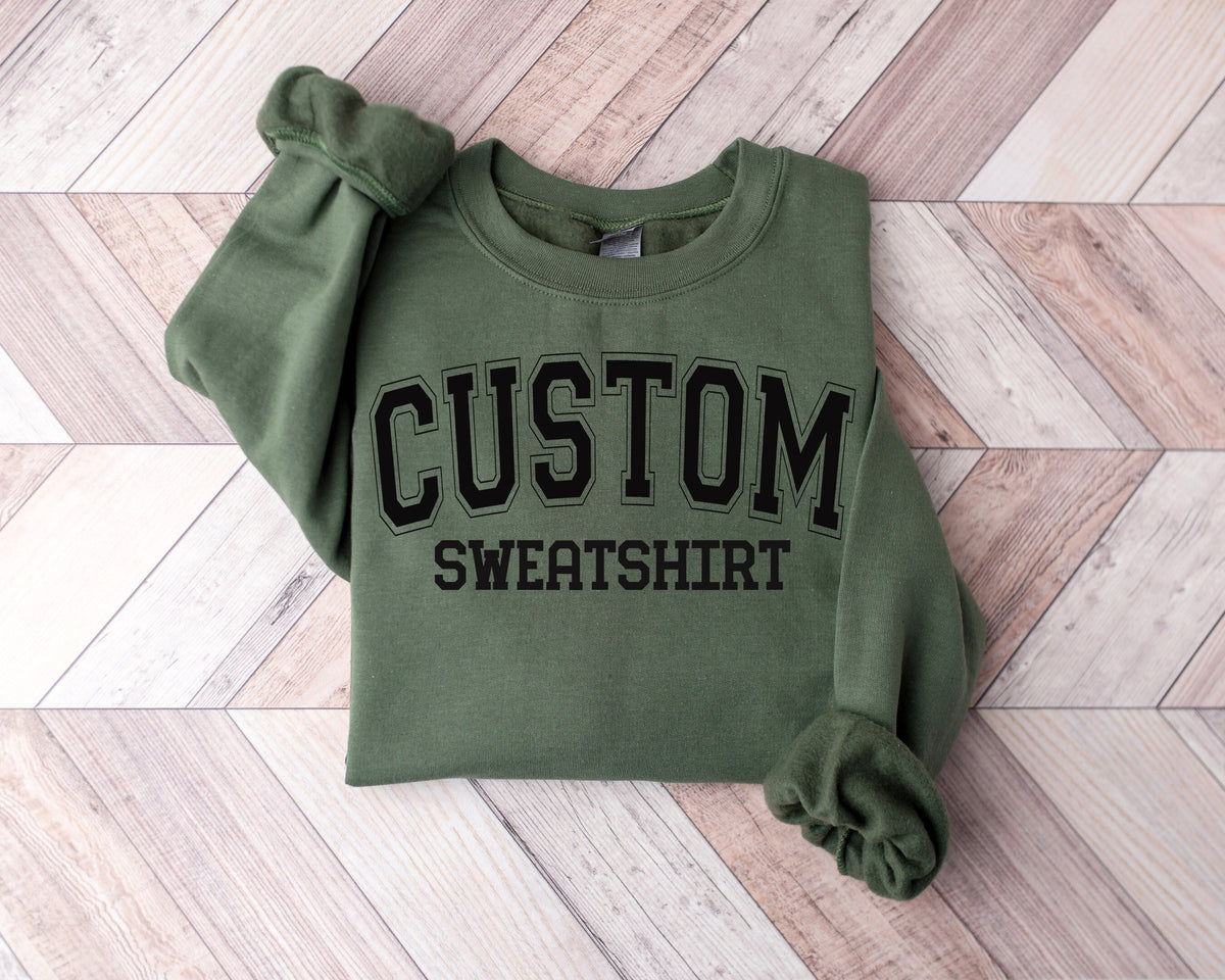Custom College Letter Sweatshirt: Retro University Shirt