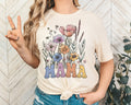 Wildflower Mama Shirt: Floral Boho Retro Mom Tee