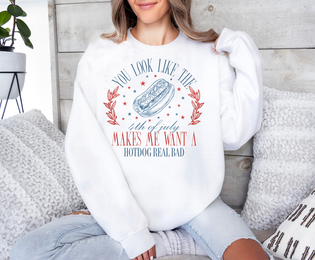 Funny 4th of July Hotdog Shirt: Patriotic Independence Day Tee