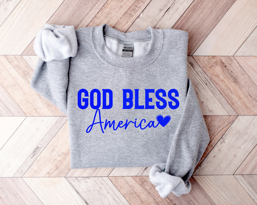 God Bless America Shirt: Christian Patriotic Tee, 4th of July
