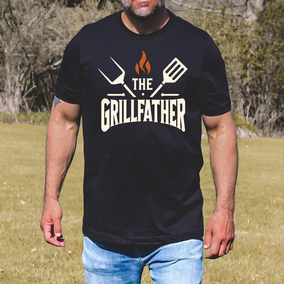 The Grillfather Shirt: BBQ Dad Gift, Meat Lover Outfit