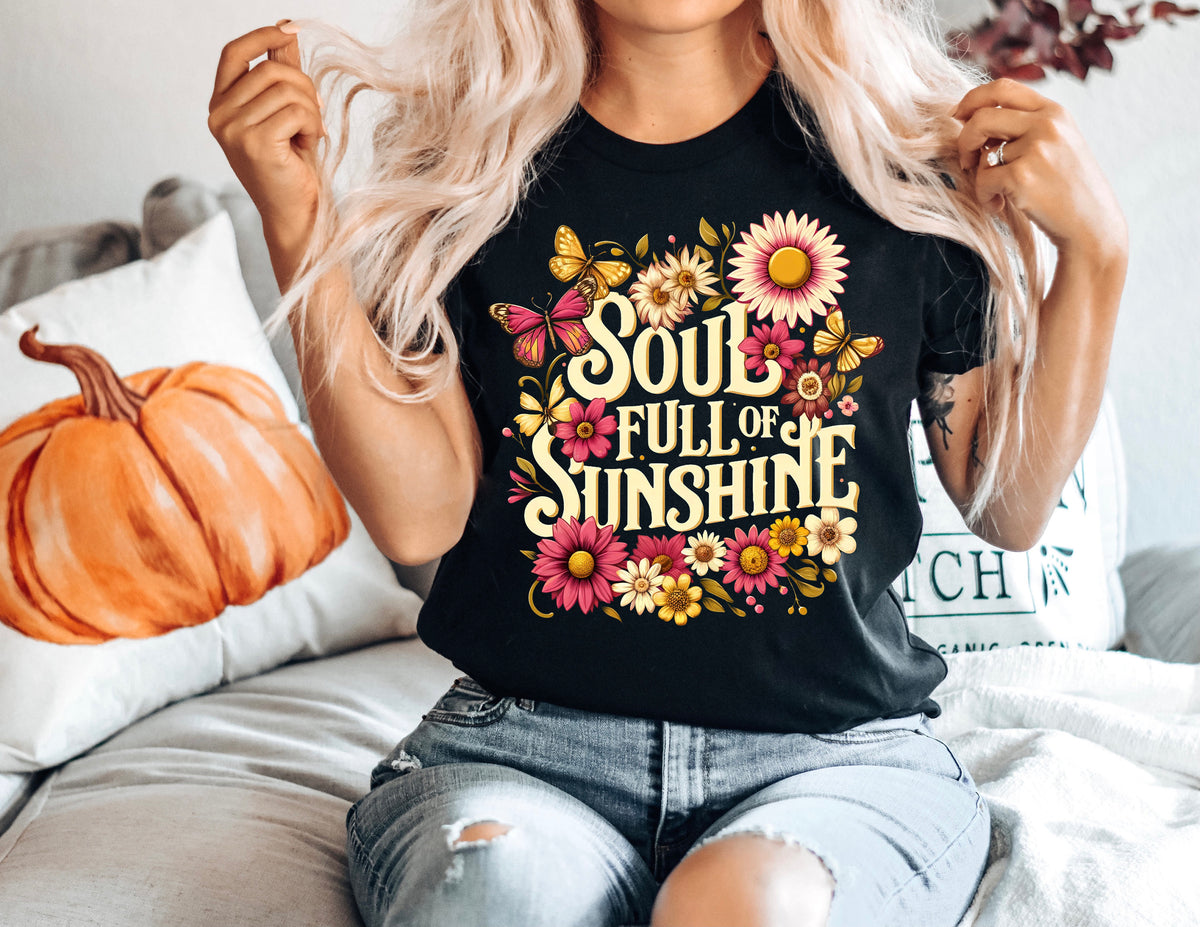 Soul Full of Sunshine T-Shirt: Floral Kindness Tee