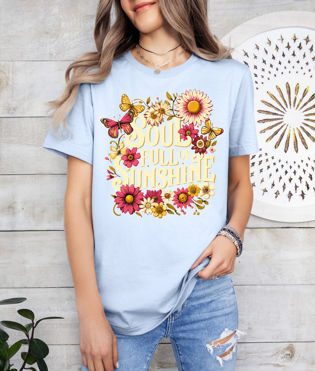 Soul Full of Sunshine T-Shirt: Floral Kindness Tee