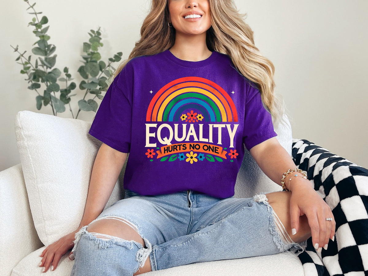 Equality Hurts No One Shirt: Rainbow Pride, Social Justice Tee