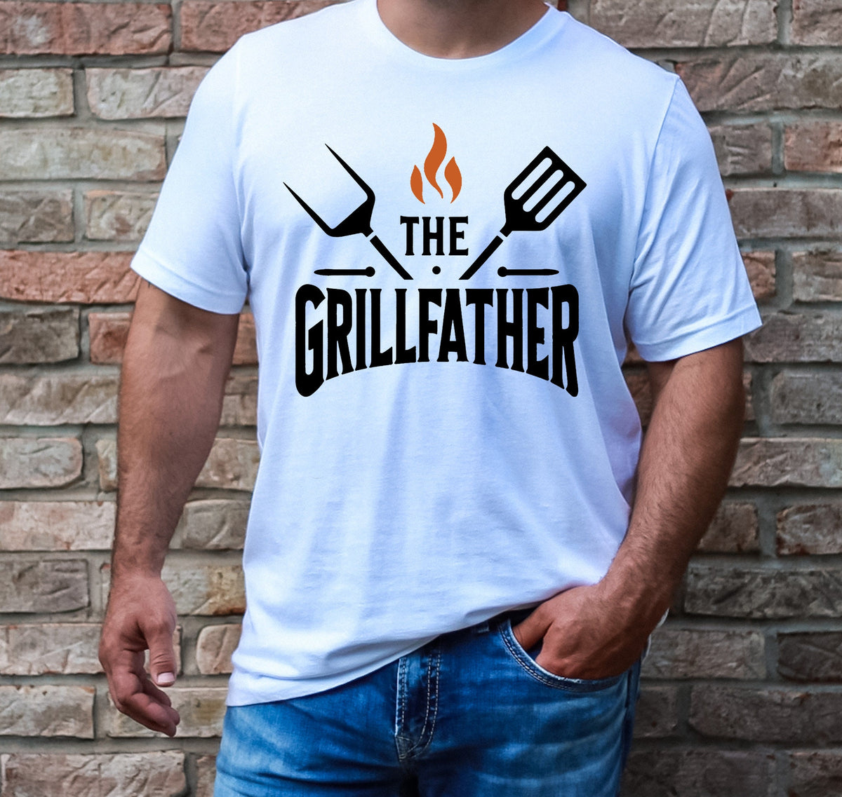 The Grillfather Shirt: BBQ Dad Gift, Meat Lover Outfit