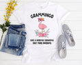 Custom Grammingo Flamingo Grandma T-Shirt