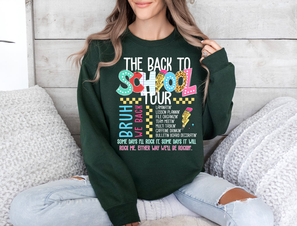 Bruh We Back Teacher Shirt - Back To School Tour