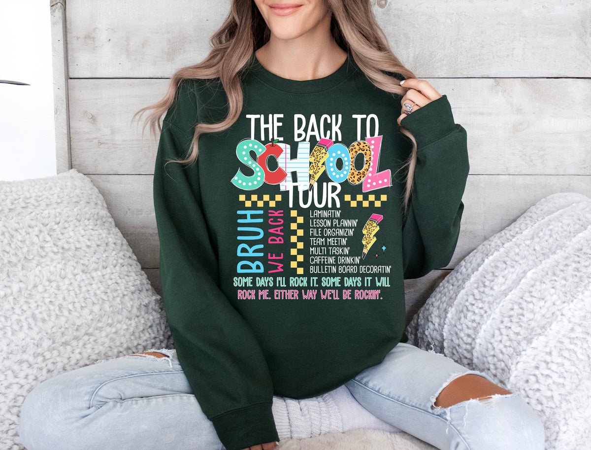 Bruh We Back Teacher Shirt - Back To School Tour