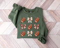 Retro Football Bow Sweatshirt: Game Day Mom Shirt