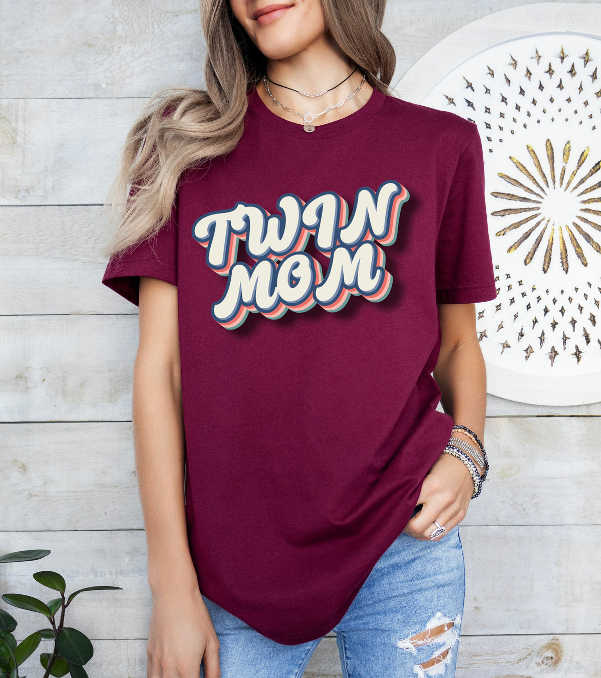 Twin Mom T-Shirt, New Mama Gift
