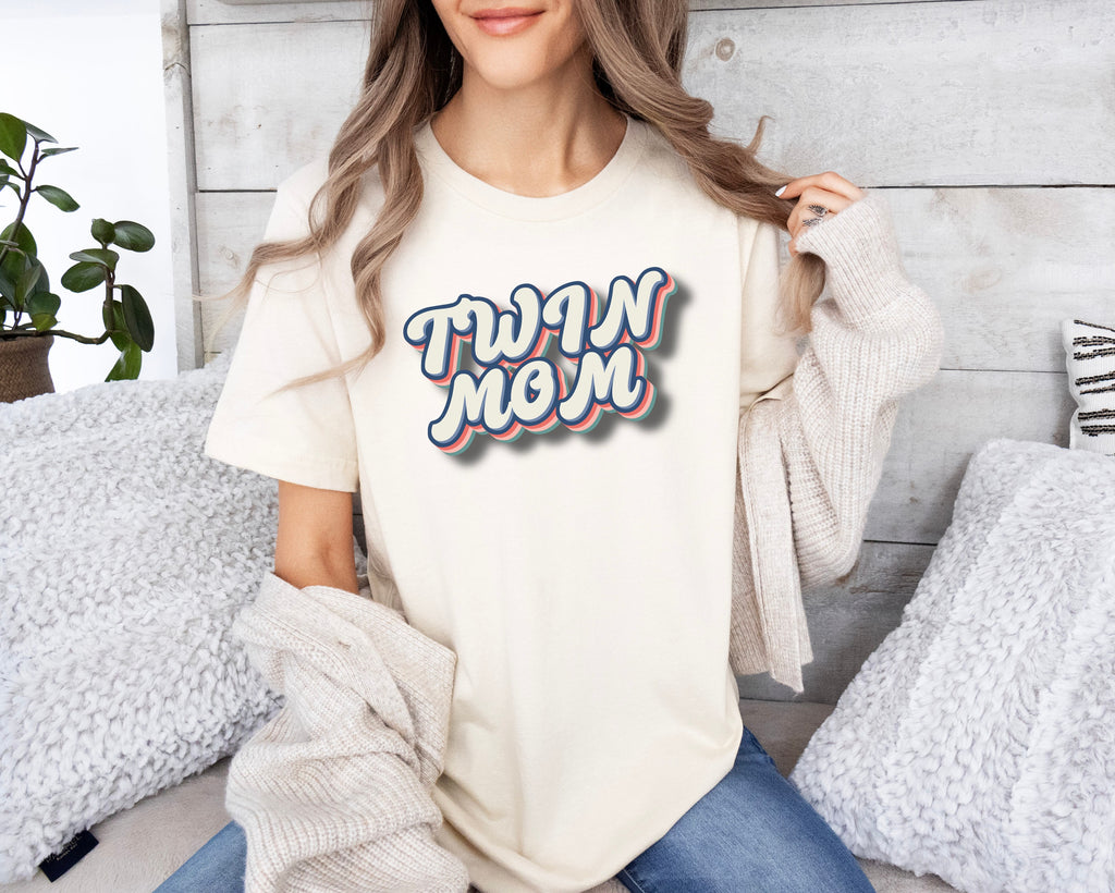 Twin Mom T-Shirt, New Mama Gift