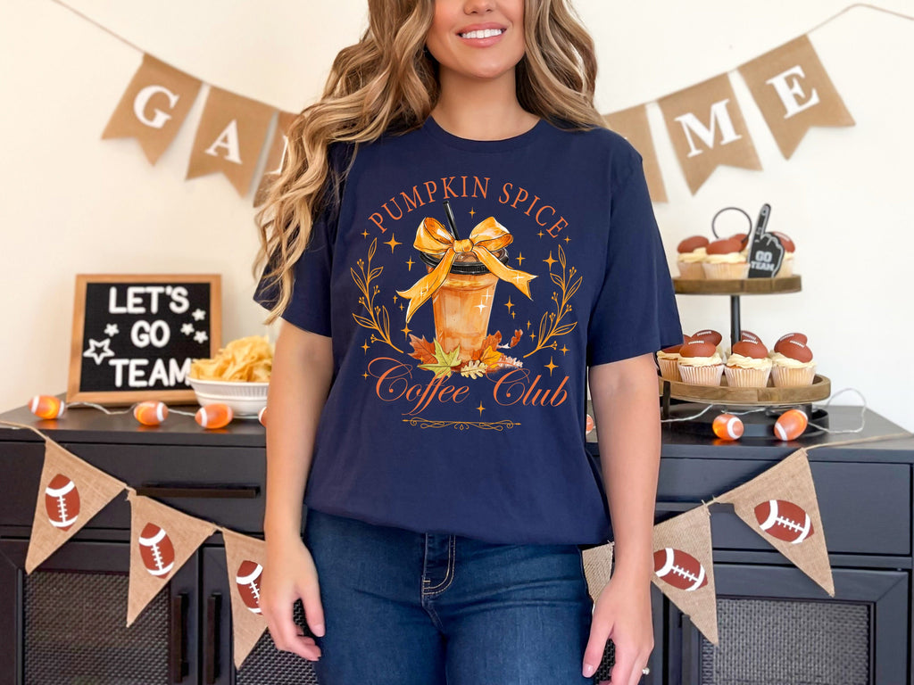 Pumpkin Spice Coffee Club Shirt - Fall Women's Tee