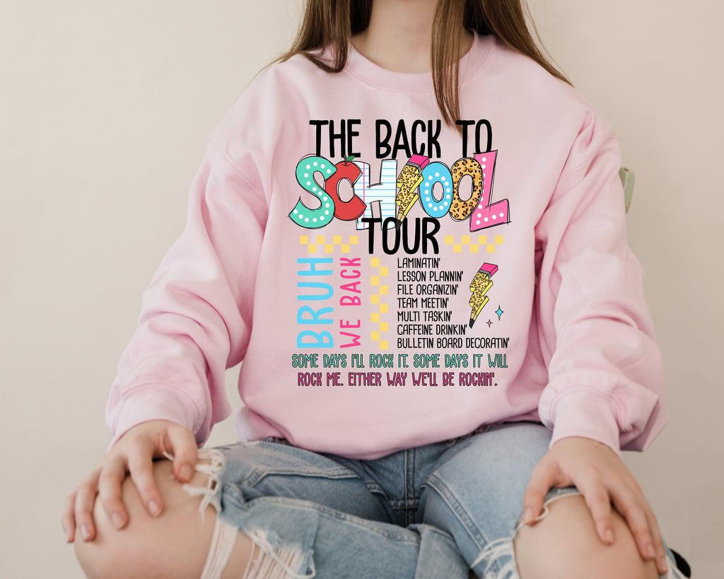 Bruh We Back Teacher Shirt - Back To School Tour