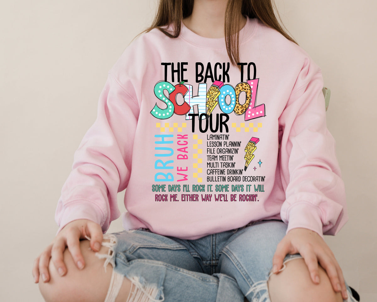 Bruh We Back Teacher Shirt - Back To School Tour