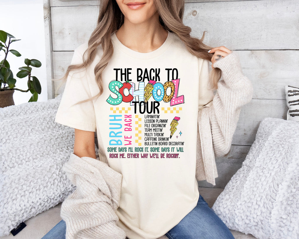 Bruh We Back Teacher Shirt - Back To School Tour