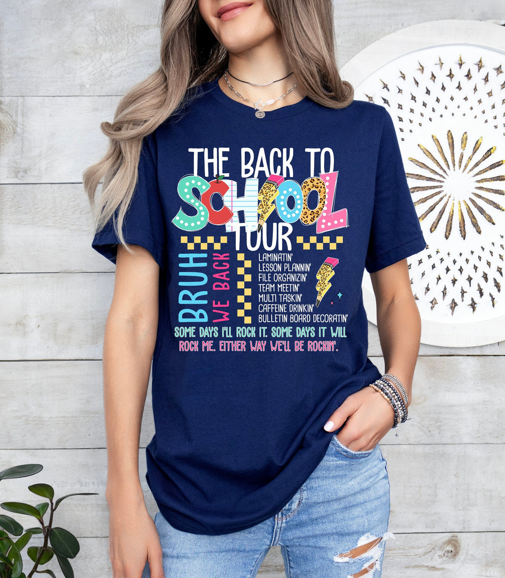 Bruh We Back Teacher Shirt - Back To School Tour