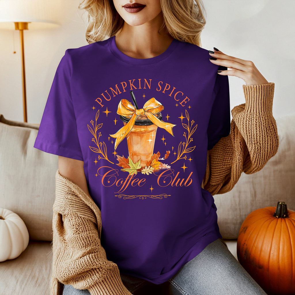 Pumpkin Spice Coffee Club Shirt - Fall Women's Tee