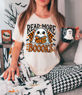 Spooky Season Teacher Shirt: Halloween Ghost Reading Books