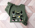 Cats Reading Books Sweatshirt - Cat Lover Gift