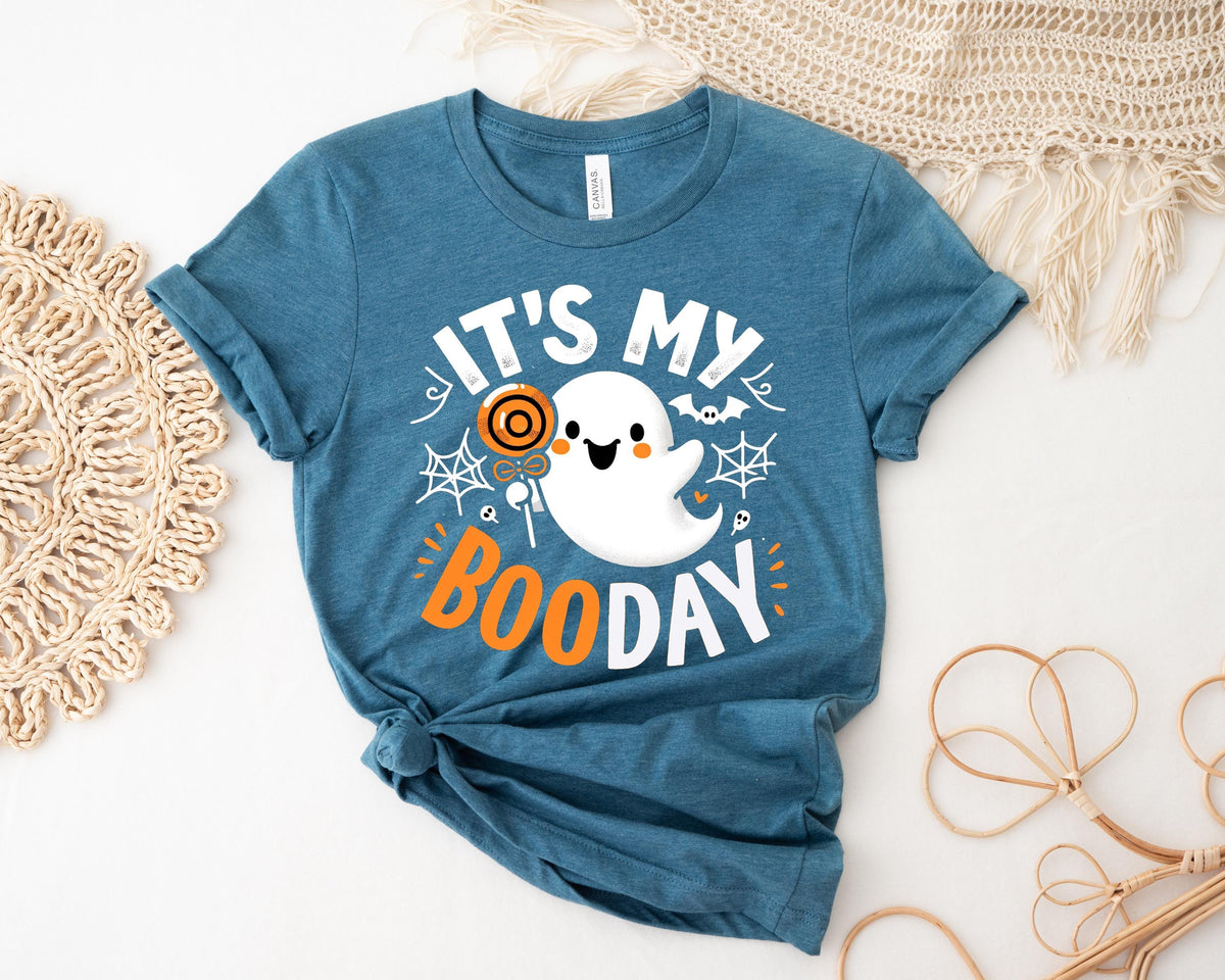Its My Boo Day Halloween Shirt, Ghost Graphic Tee