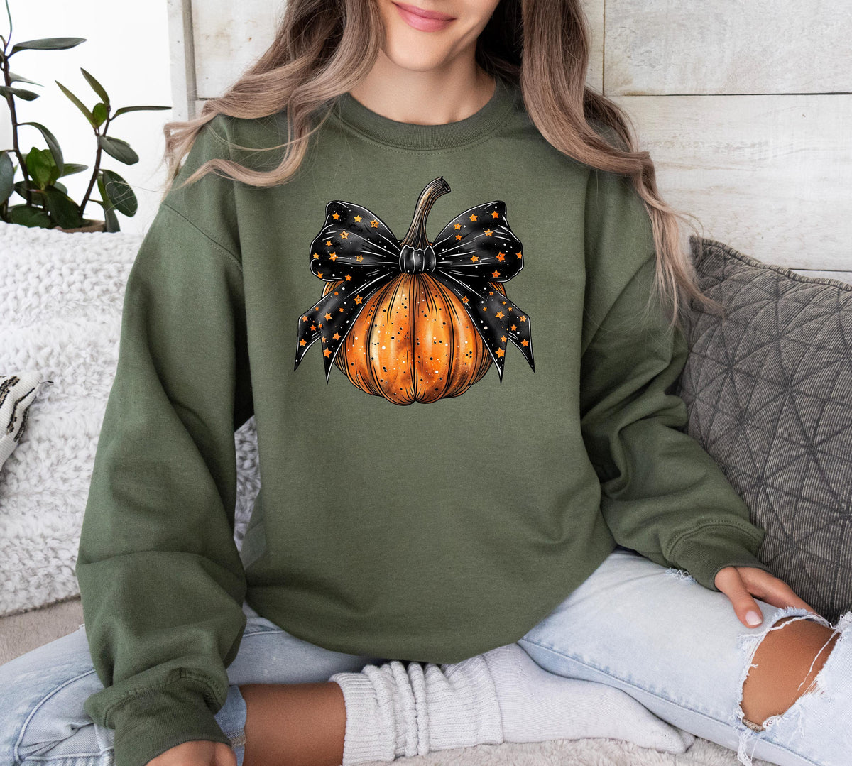 Retro Pumpkin Bow Shirt: Coquette Halloween Tee, Fall Vibes
