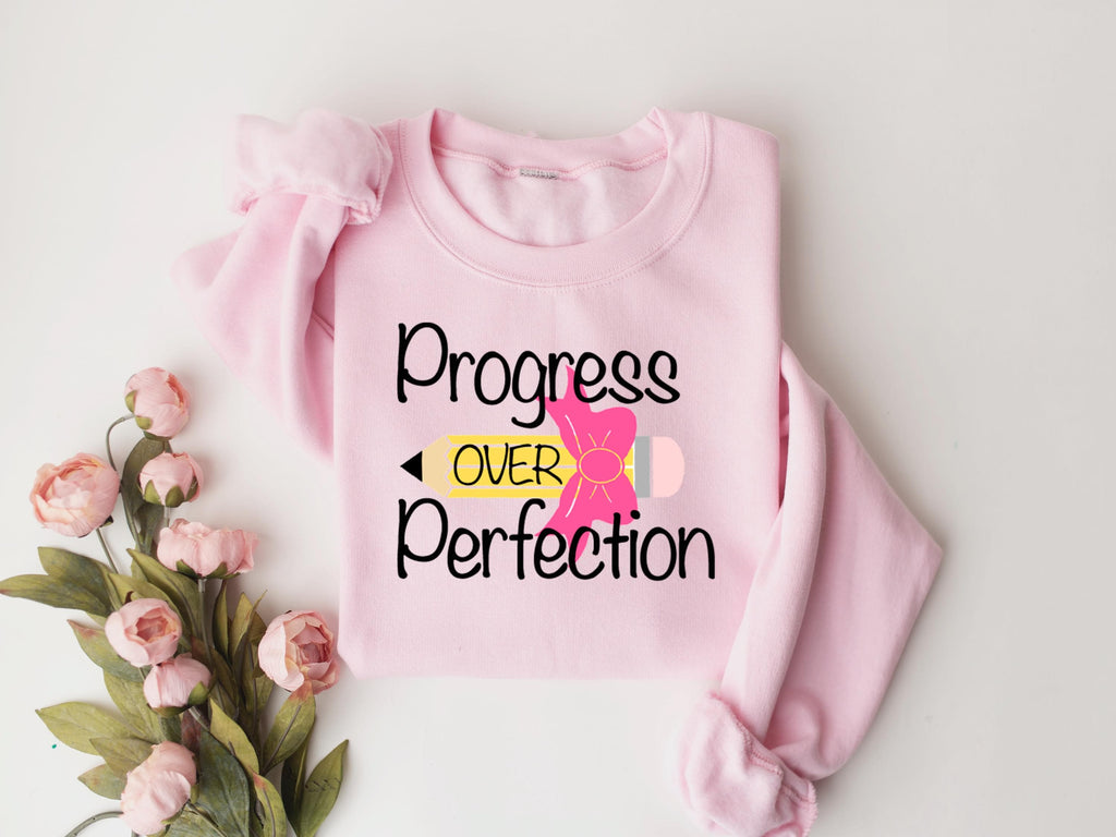 Progress Over Perfection Teacher Shirt: Appreciation Gift