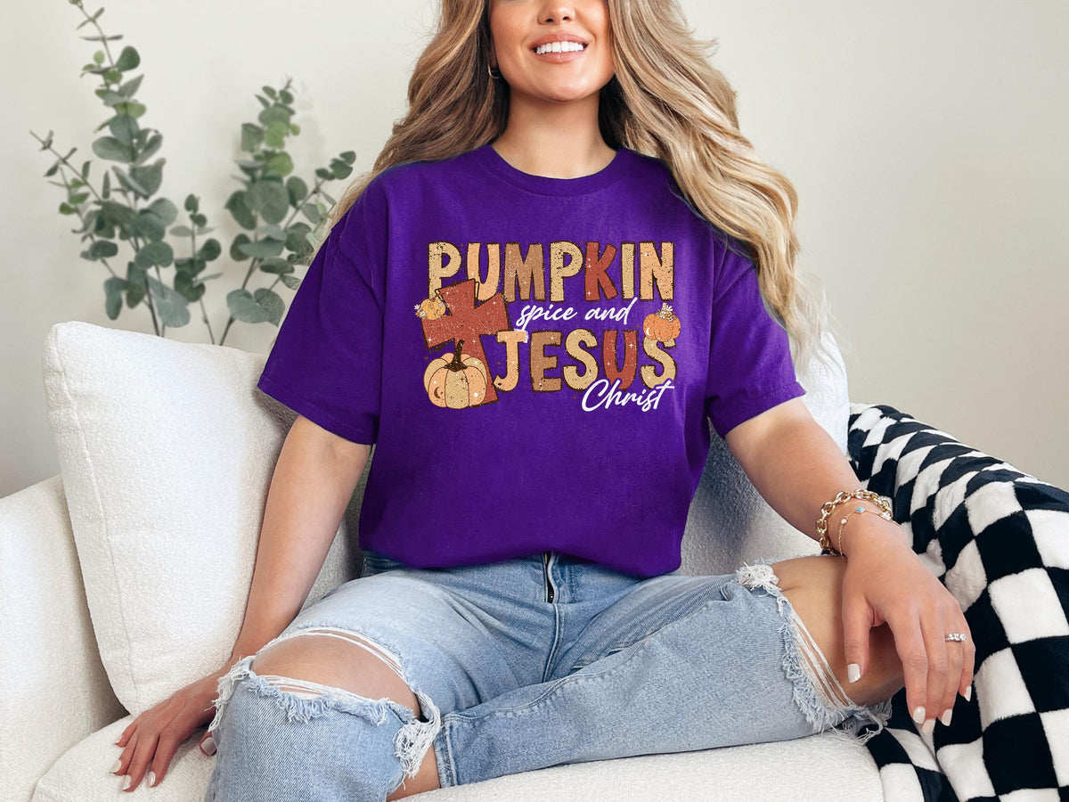 Jesus Pumpkin Spice Shirt: Christian Fall Thanksgiving Sweater