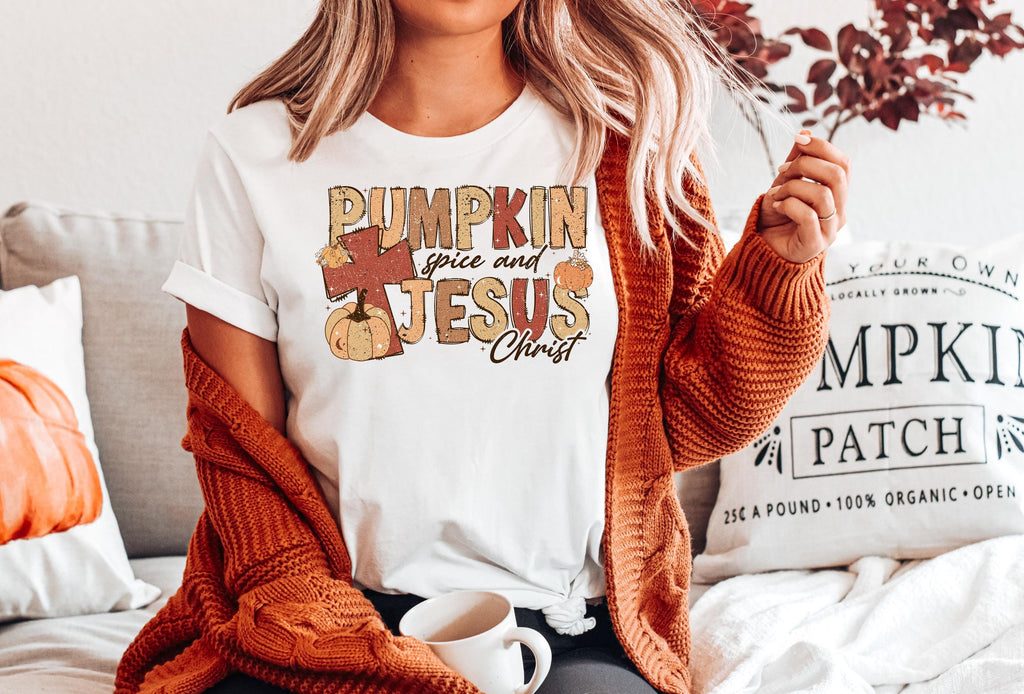 Jesus Pumpkin Spice Shirt: Christian Fall Thanksgiving Sweater