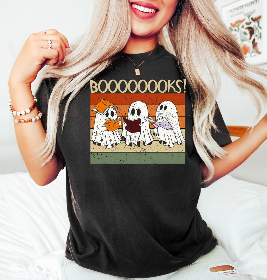 Ghost Book Sweatshirt, Halloween Librarian Shirt, Spooky Season