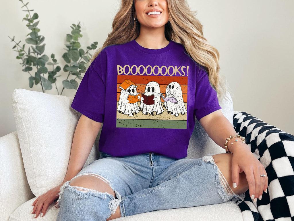 Ghost Book Sweatshirt, Halloween Librarian Shirt, Spooky Season