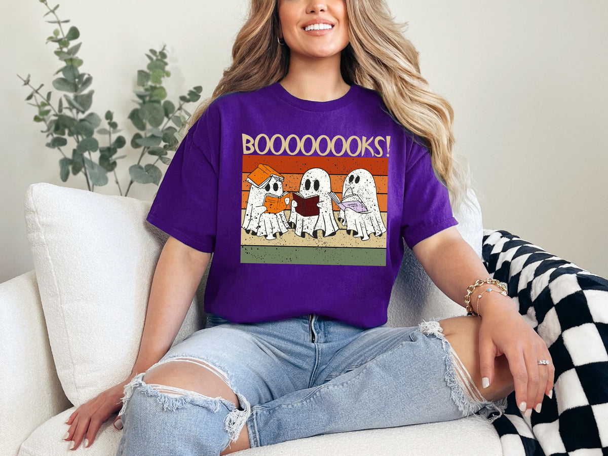 Ghost Book Sweatshirt, Halloween Librarian Shirt, Spooky Season