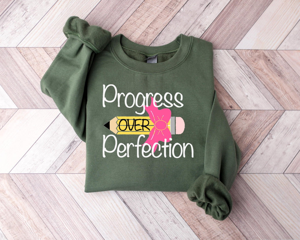 Progress Over Perfection Teacher Shirt: Appreciation Gift