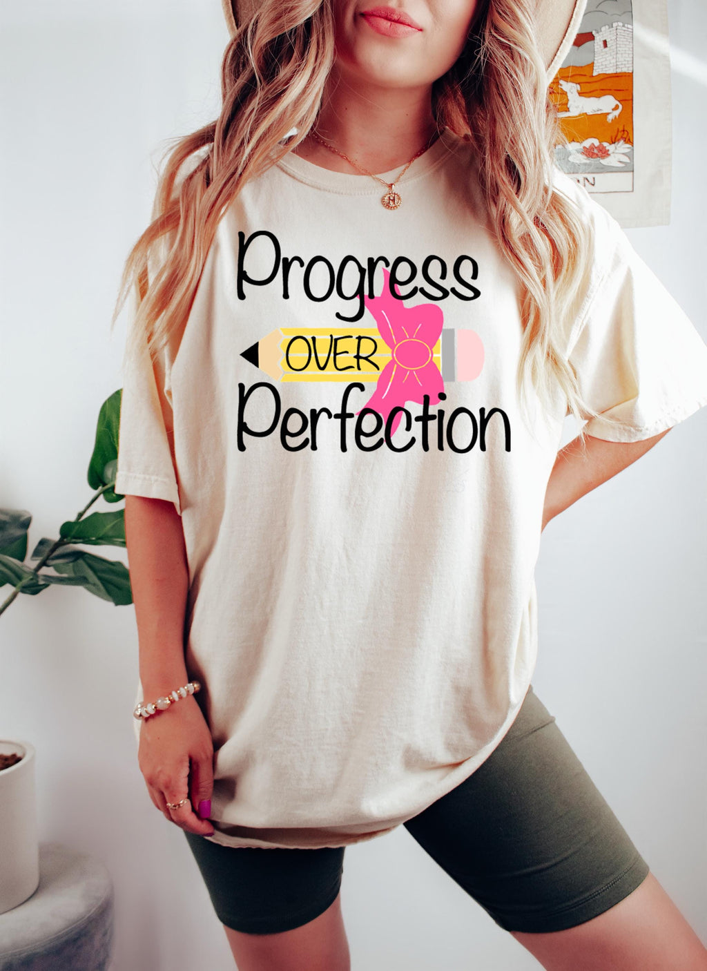 Progress Over Perfection Teacher Shirt: Appreciation Gift