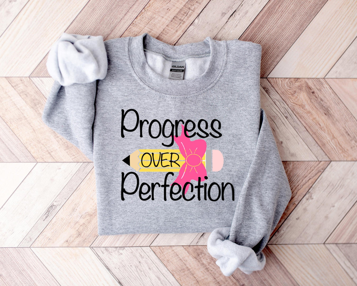 Progress Over Perfection Teacher Shirt: Appreciation Gift