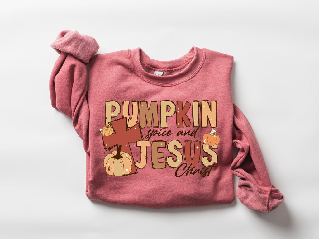 Jesus Pumpkin Spice Shirt: Christian Fall Thanksgiving Sweater