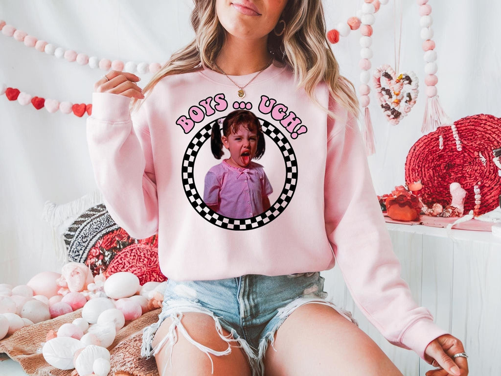Boys UGH Valentine's Day Sweatshirt: Retro Movie Shirt