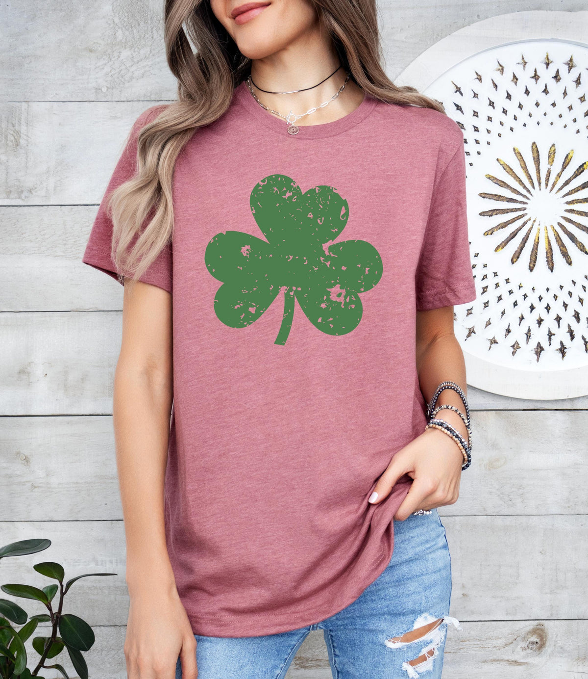 Retro Shamrock Sweatshirt, Cute St Patricks Day Irish Shirt