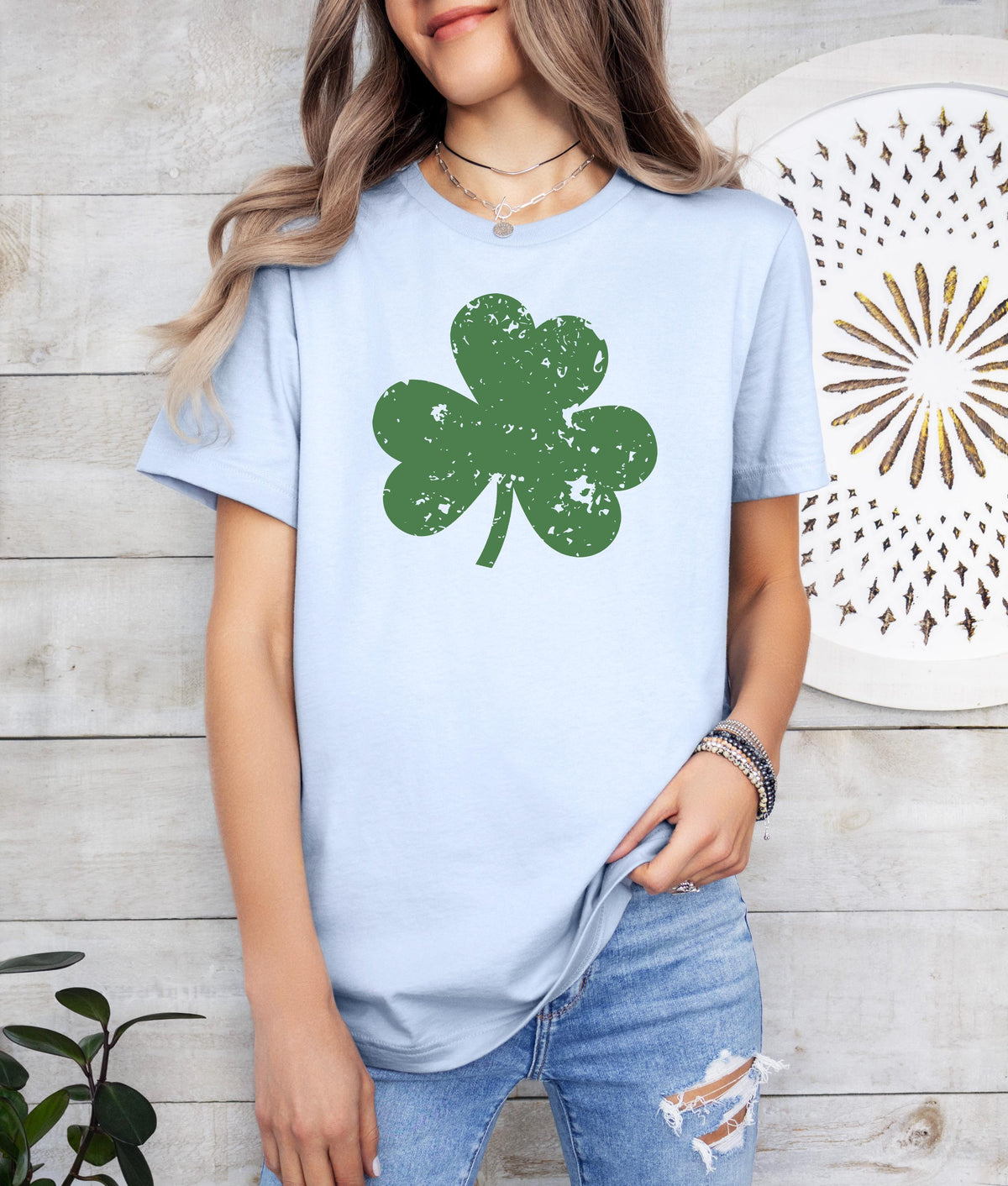 Retro Shamrock Sweatshirt, Cute St Patricks Day Irish Shirt