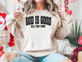 God Is Good Sweatshirt: Retro Christian Faith Shirt