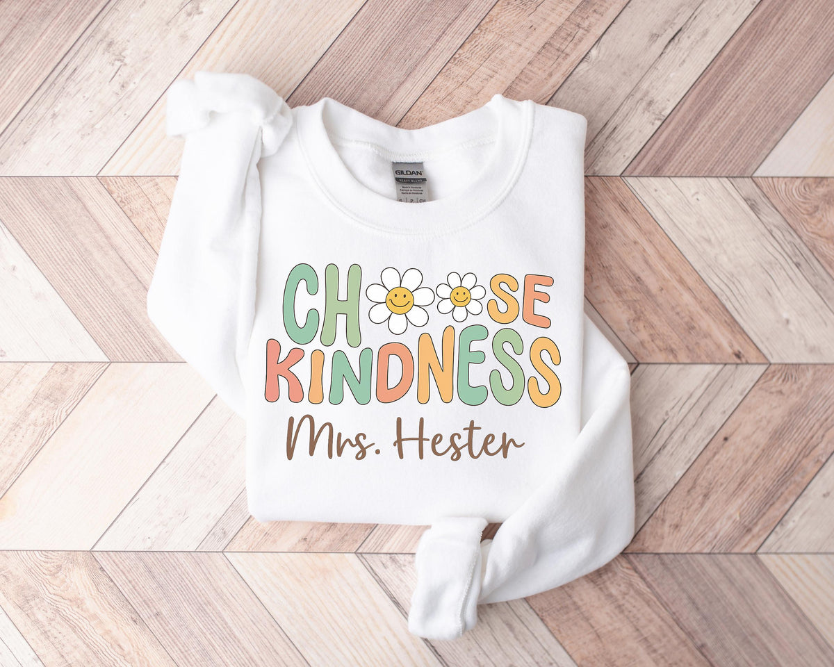 Choose Kindness Teacher Shirt: Back To School Cotton Tee